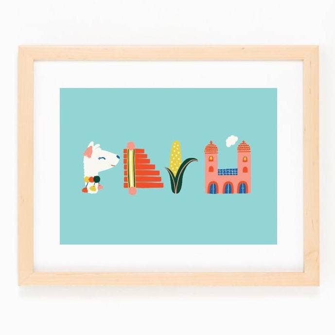 Peru Print for wholesale by Black Lamb Studio