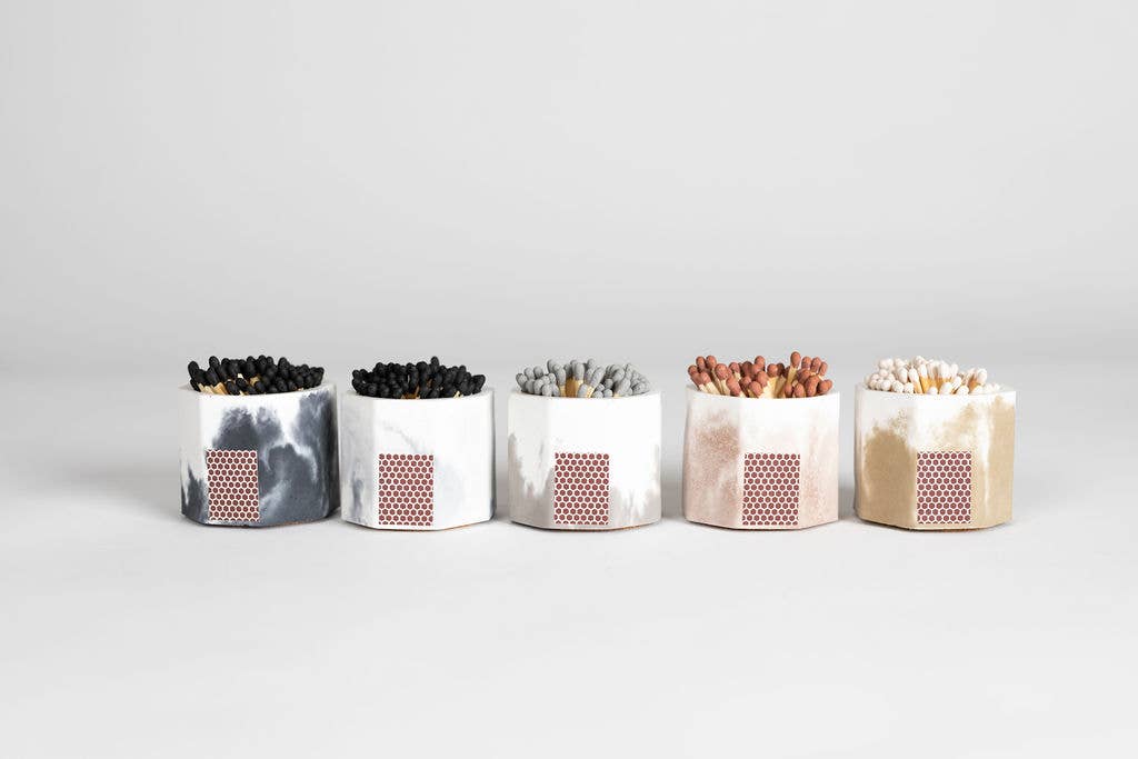 Tenn Prairie - Vendita all'ingrosso Portafiammiferi - Portafiammiferi in Cemento – Bicolore con Fiammiferi di Sicurezza da 2 Pollici8