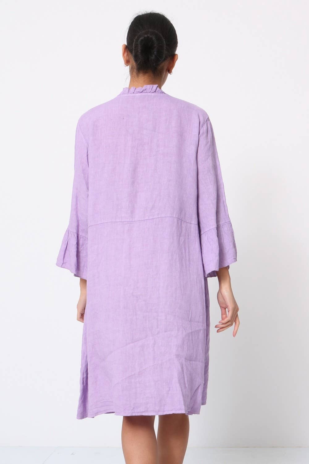 LÉA & LUC - Wholesale Dress - Women's - Short dress in 100% linen REF.134420