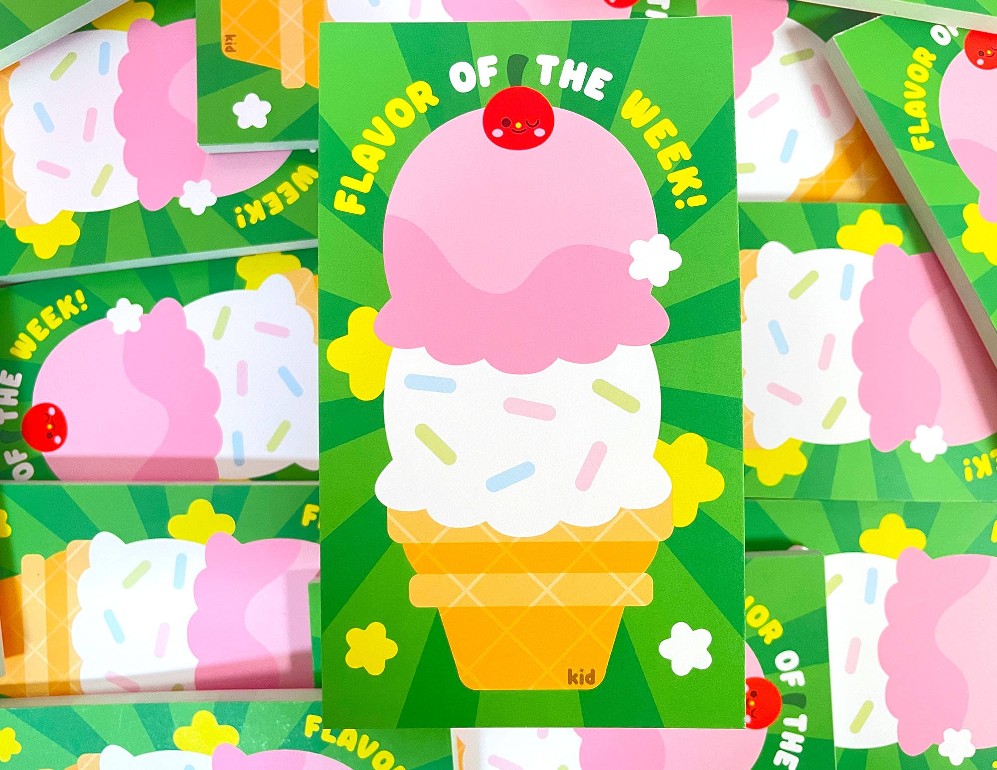 Kidnichols - Wholesale Notepad - Flavor of the Week Notepad | Ice Cream | Kawaii Stationery7