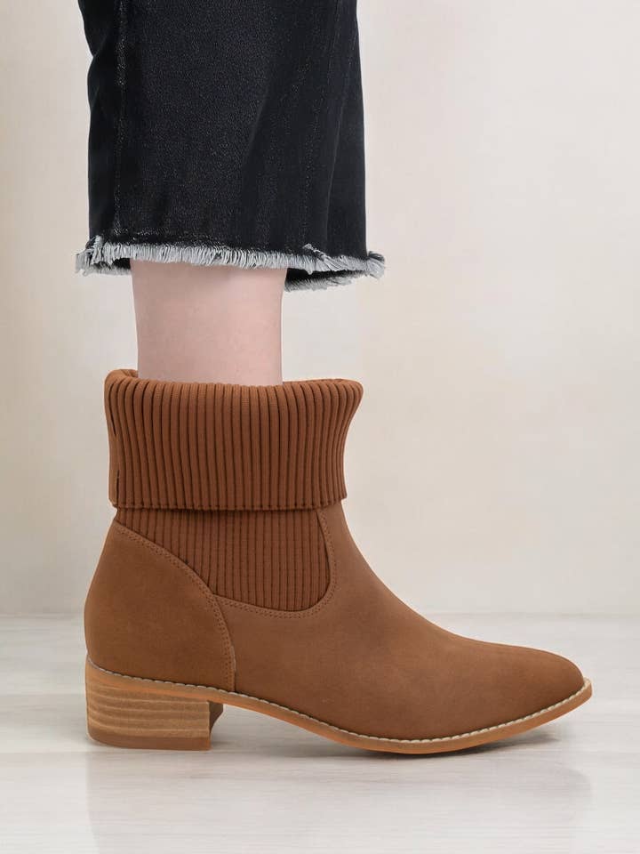 CCOCCI MINI PACK | STIVALETTI A PUNTA CON POLSINO IN MAGLIA PIEGATA per la vendita all'ingrosso da parte di CCOCCI