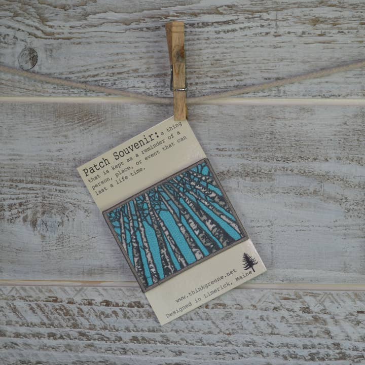 Think Greene – wholesale Patch – Birch Tree Embroidered Patch1