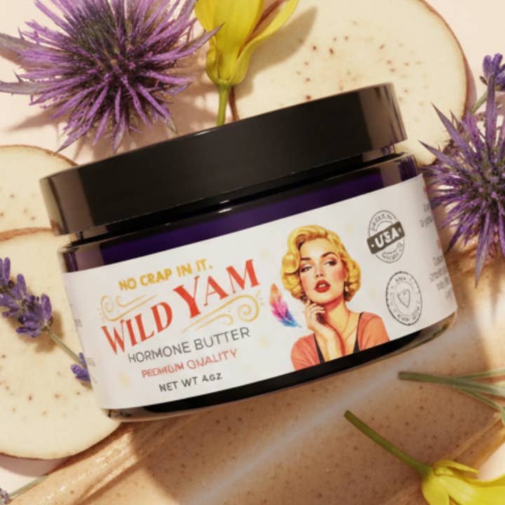 Beurre d'igname sauvage - Soulagement pour l'équilibre hormonal - 4 oz pour la vente par No Crap In It