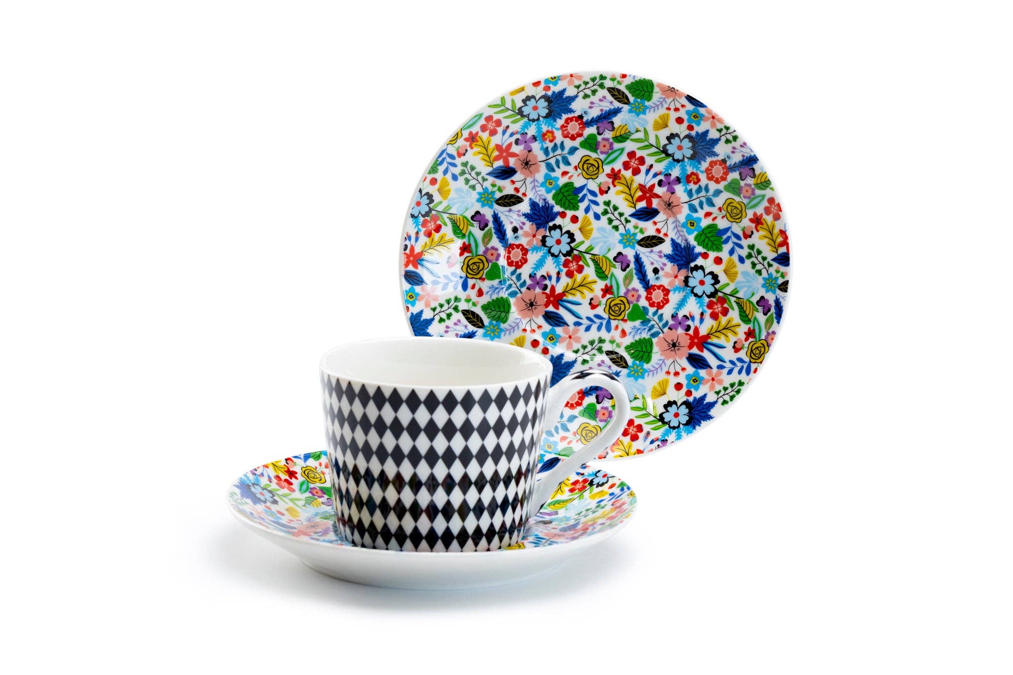 Grace Teaware - Vente Tasse à café/thé - Tasse et soucoupe Mad Hatter 7 oz en porcelaine2