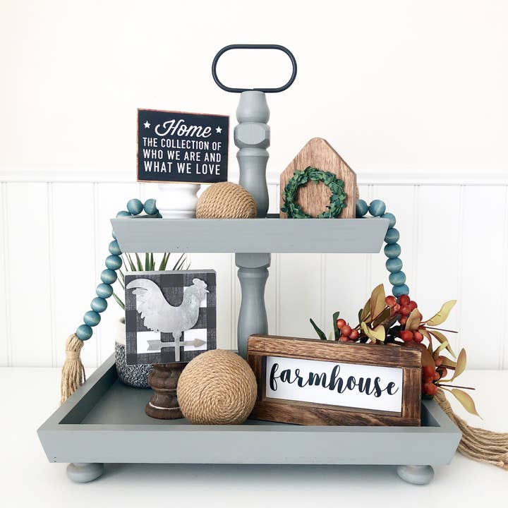 Foundations Decor - Wholesale Bunting/Garland - Wood Bead Garlands - Multiple color options alternate Lg/Sm16