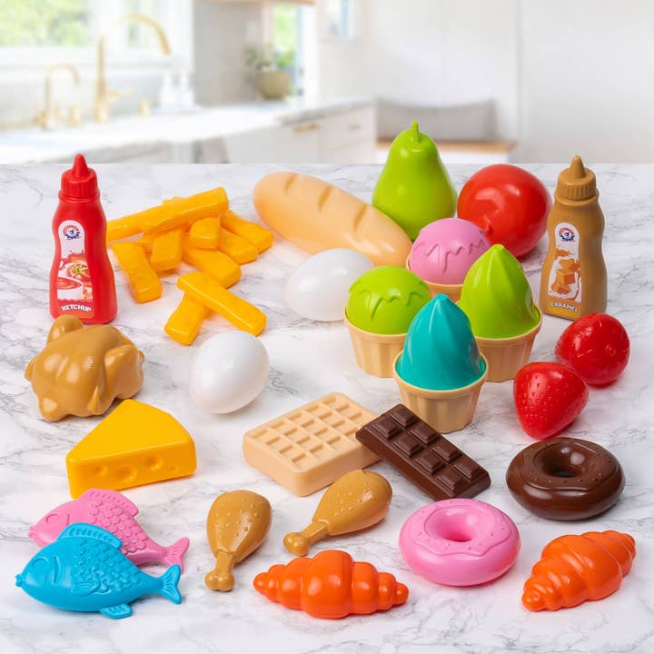 Fainotoys - Wholesale Toy Set - Kids - TECHNOK 83PCS Pretend Play Kitchen Toys Cookware with Play