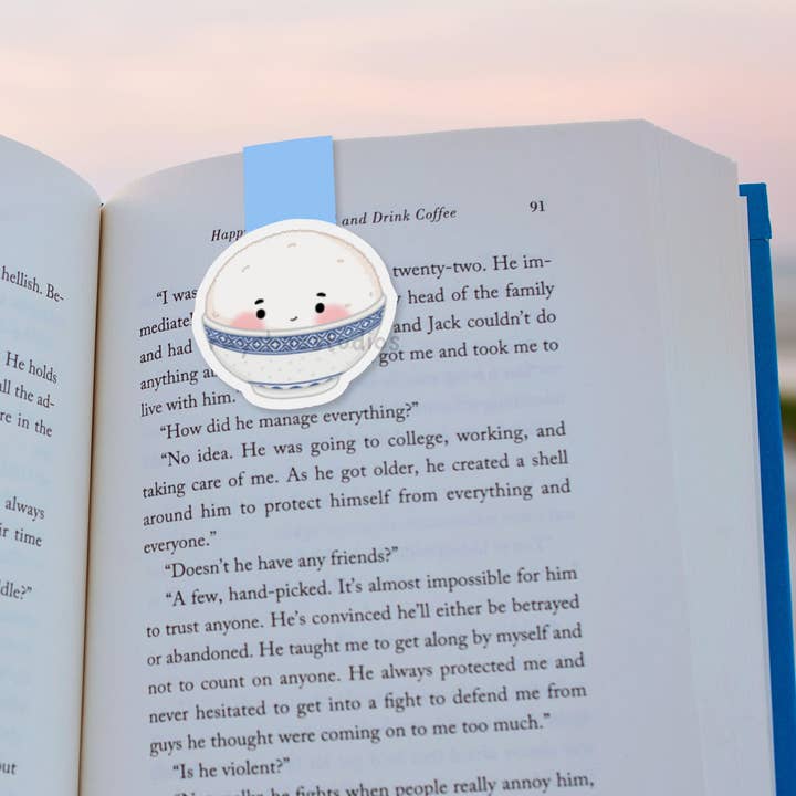 Raychoo Studios Inc. - Wholesale Bookmark - Rice Bowl Magnetic Bookmark