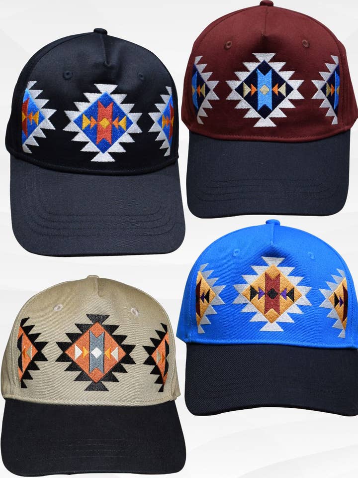 Berretti in cotone Premium Southwest «SPIRIT PATH» per la vendita all'ingrosso da parte di El Paso Saddleblanket