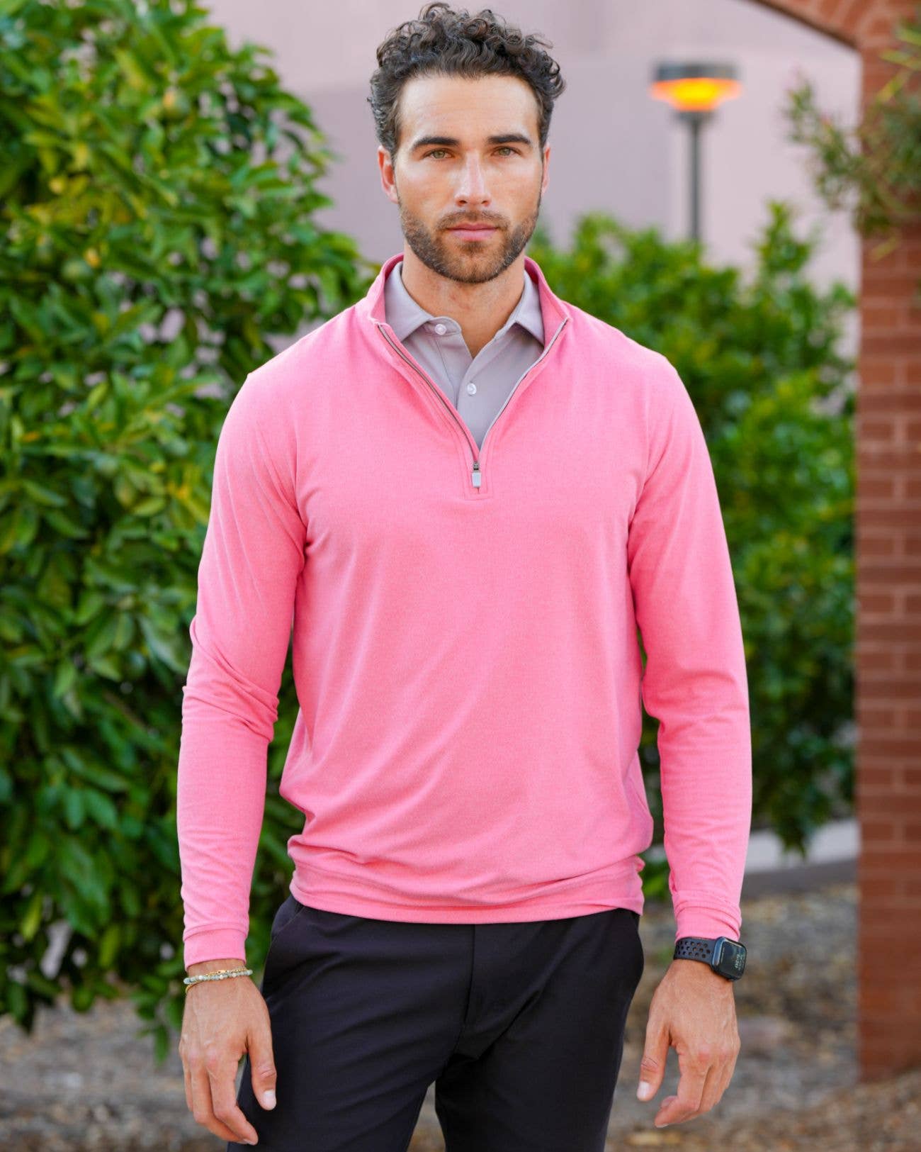 USA Palm – Polo - Homem por atacado – Fecho de 1/4 Mesclado99