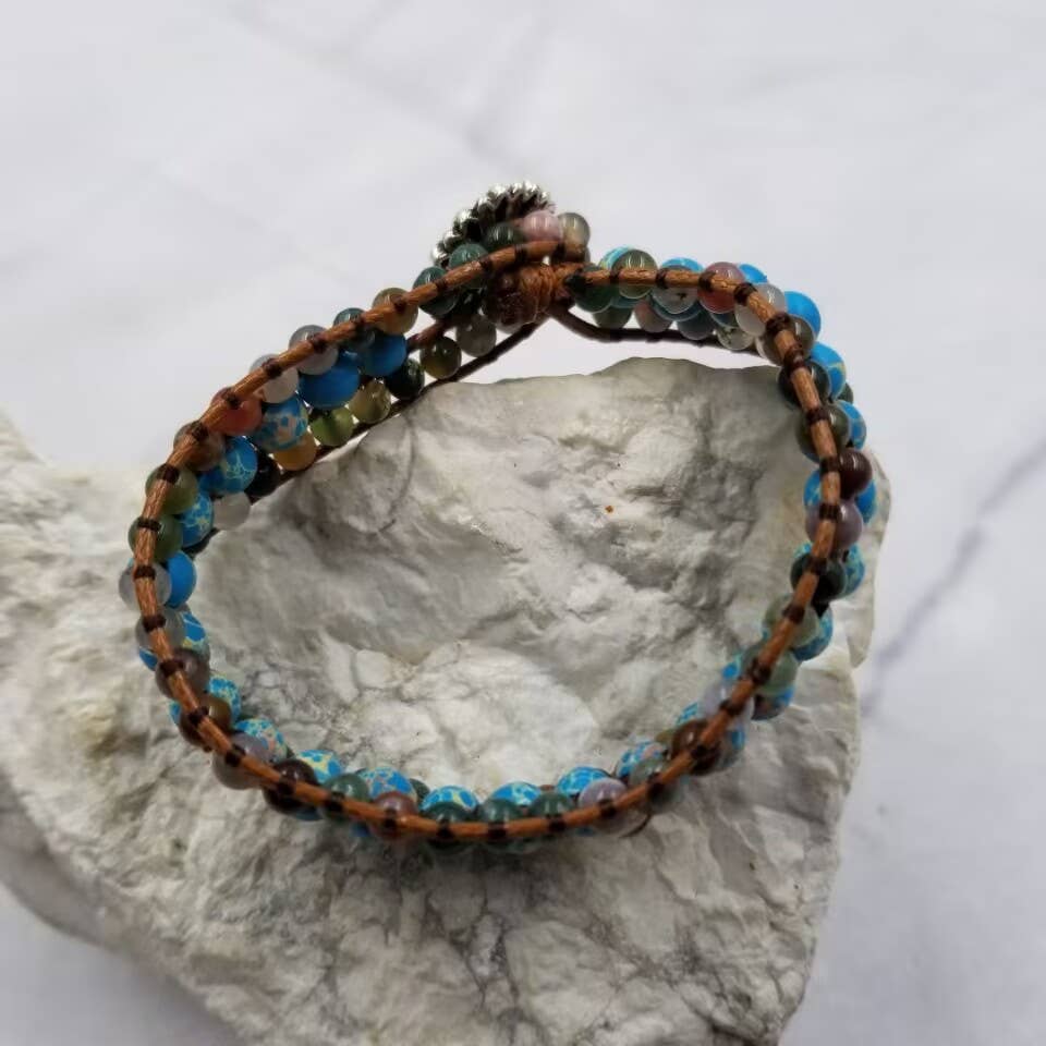 The Pretty Jewellery – wholesale Pärlarmband – Turkos ädelsten pärlarmband2