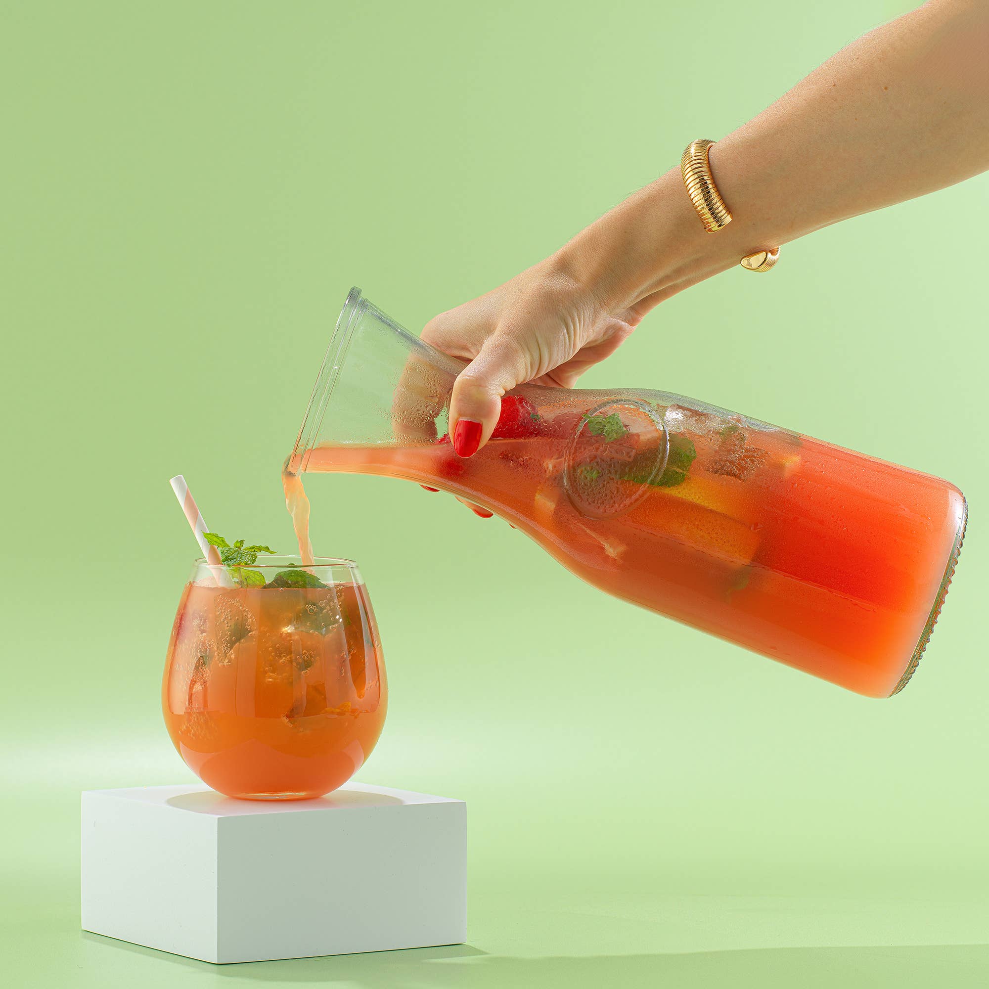 JoyJolt – Engroshandel Pitcher – Hali glas karaffelsæt med låg (1 liter)4