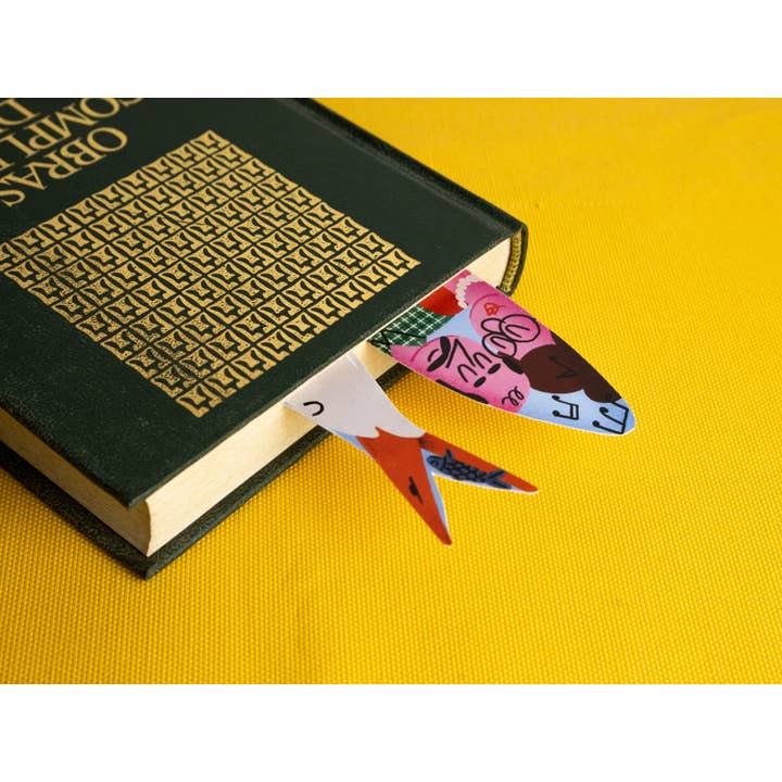Matilde Horta - Wholesale Bookmark - Seagull and Sardine - Paper Bookmark - 18x3,5cm6
