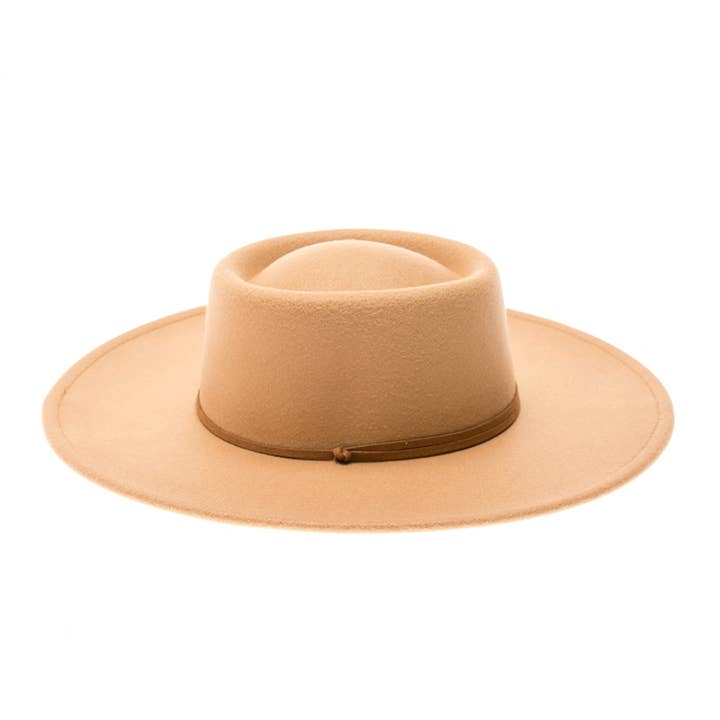 DNMC - Wholesale Fedora - Women's - Vegan Felt Bolero Rancher Hat w/ Chin Cord - 3 Colors6