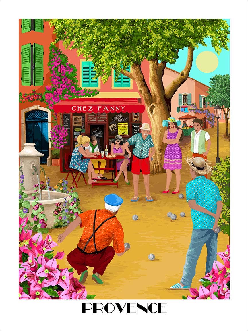 La Belle France - Vente Torchons - Torchon Provence 100 % coton2