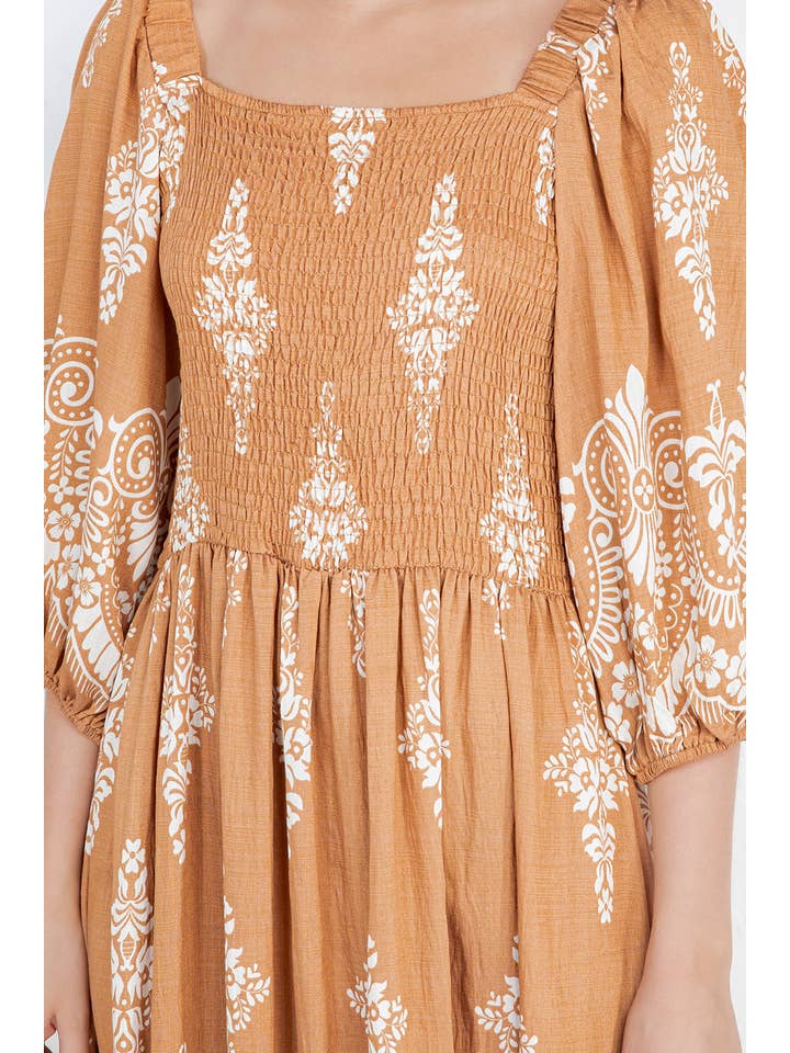 Fashion Space - Wholesale Dress - Women's - Women's Graphic Print Fashion Maxi Dress11