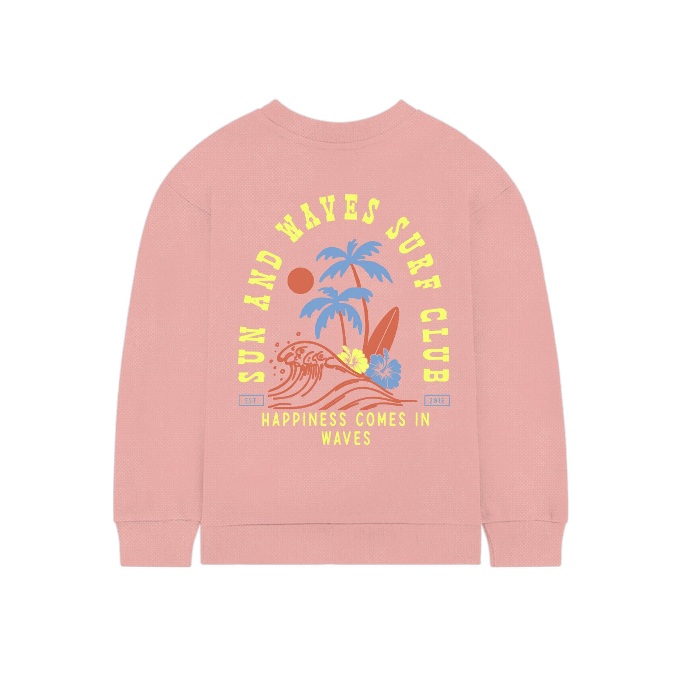 Port 213 – wholesale Sweatshirt - Kids – Kids Sun & Waves Crewneck Sweatshirt-Rose-Girls, Boys6