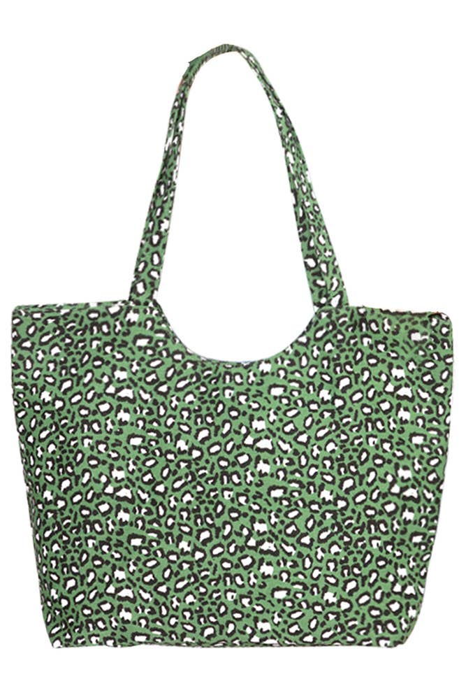 Hana - Vente Tote bag – femme - Sac cabas motif léopard1