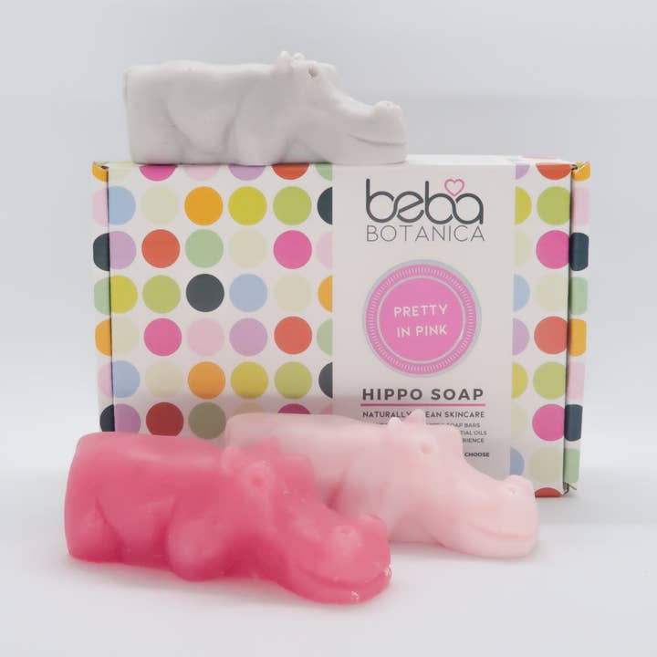 Hippo Sæbe - Smuk i Pink Gavesæt for engroshandel hos Beba Botanica