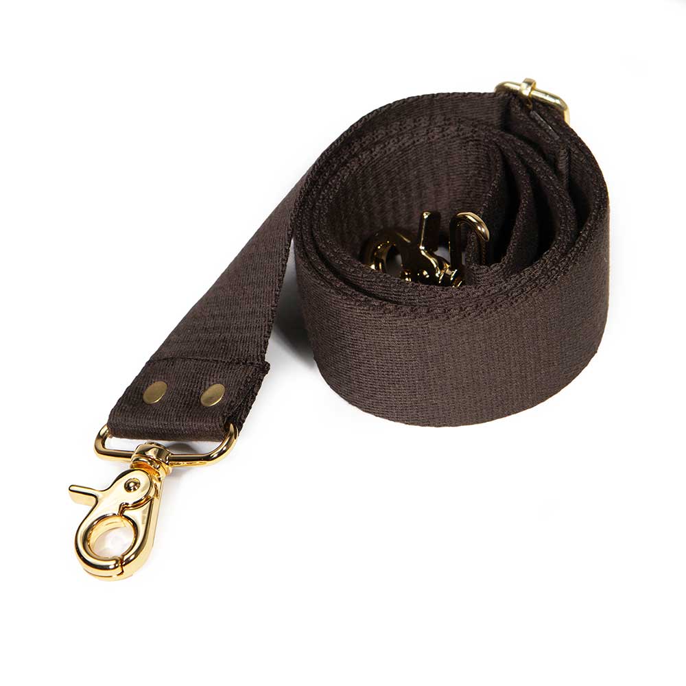 General Knot & Co. - Wholesale Bag Strap - Unisex - Cotton Webbing Cross Body/ Shoulder Strap-Brown1