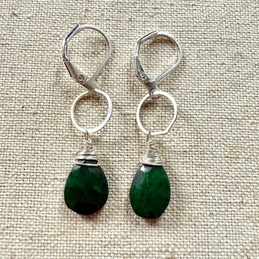 LA DE DA Jewelry - Wholesale Dangle Earrings - Emerald Earrings3