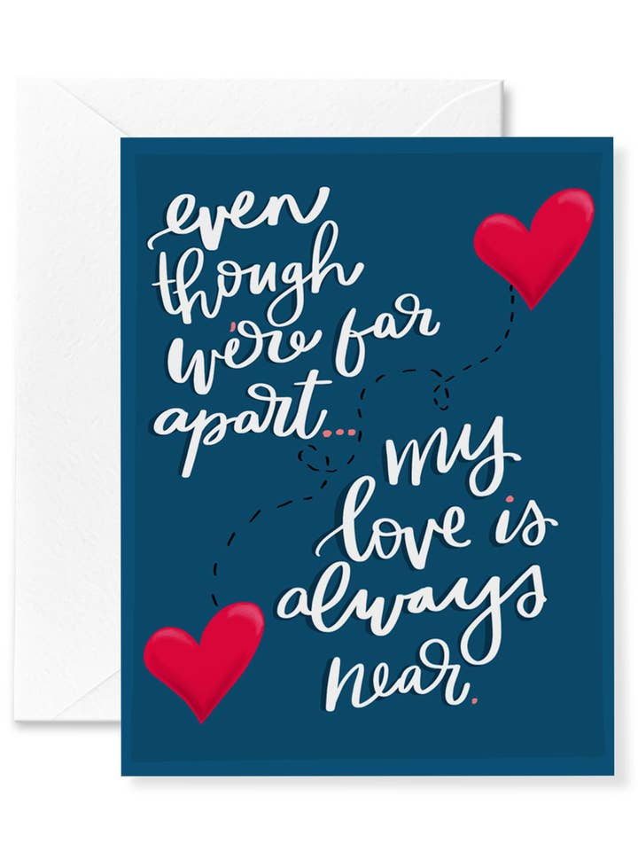 Carte d'amour Far Away pour la vente par Announce Divinely
