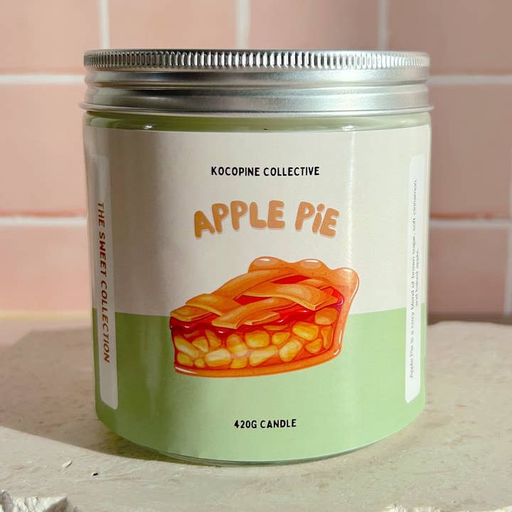 Kocopine Collective - Wholesale Jar/filled candle - Apple Pie | Cinnamon + Baked Apple | 420g0