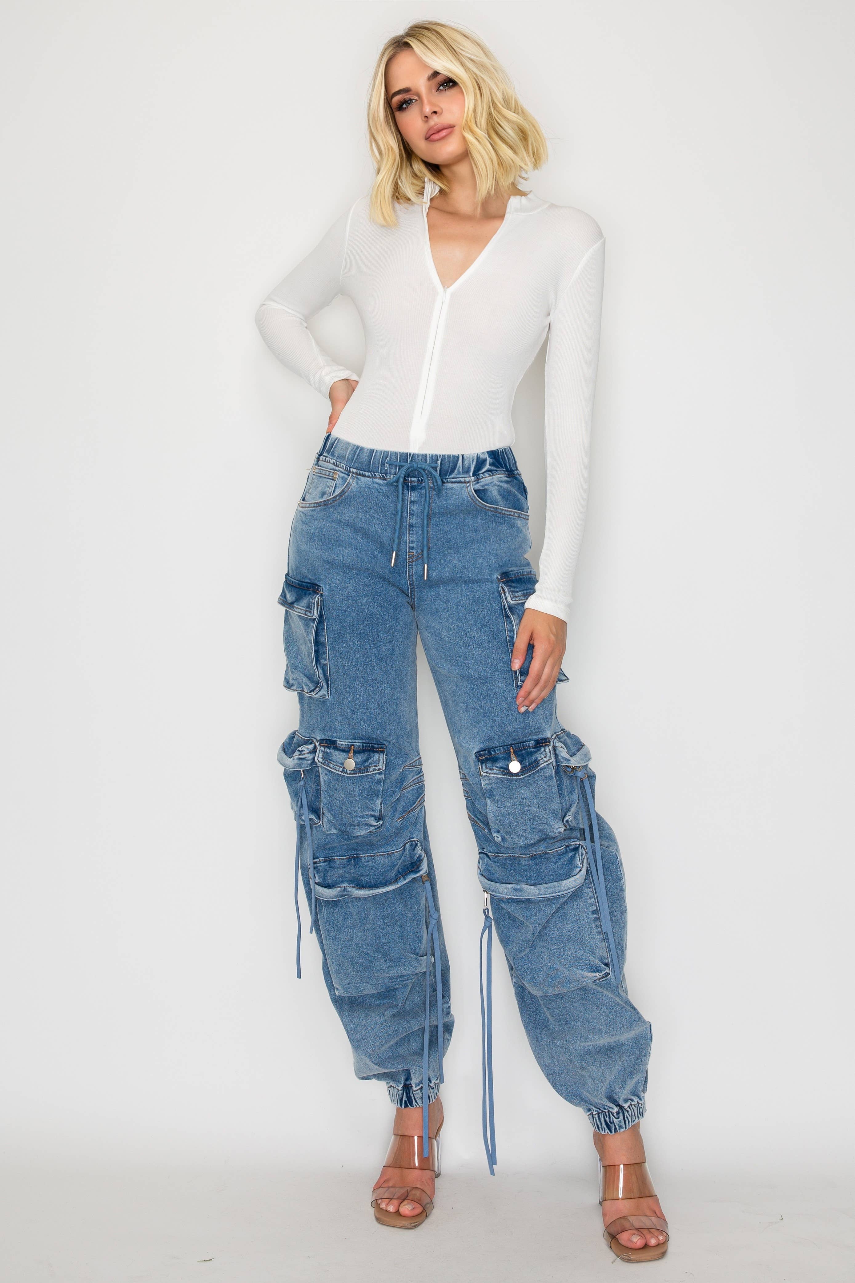 WFFS – wholesale Pants – Women's – Jogger Cargo Pant Spandex9