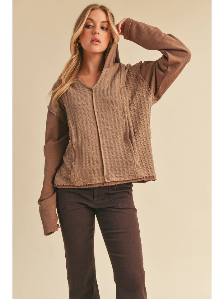 AEMI + CO - Wholesale Hoodie - Women's - 919BK Raquel Sweatshirt 215