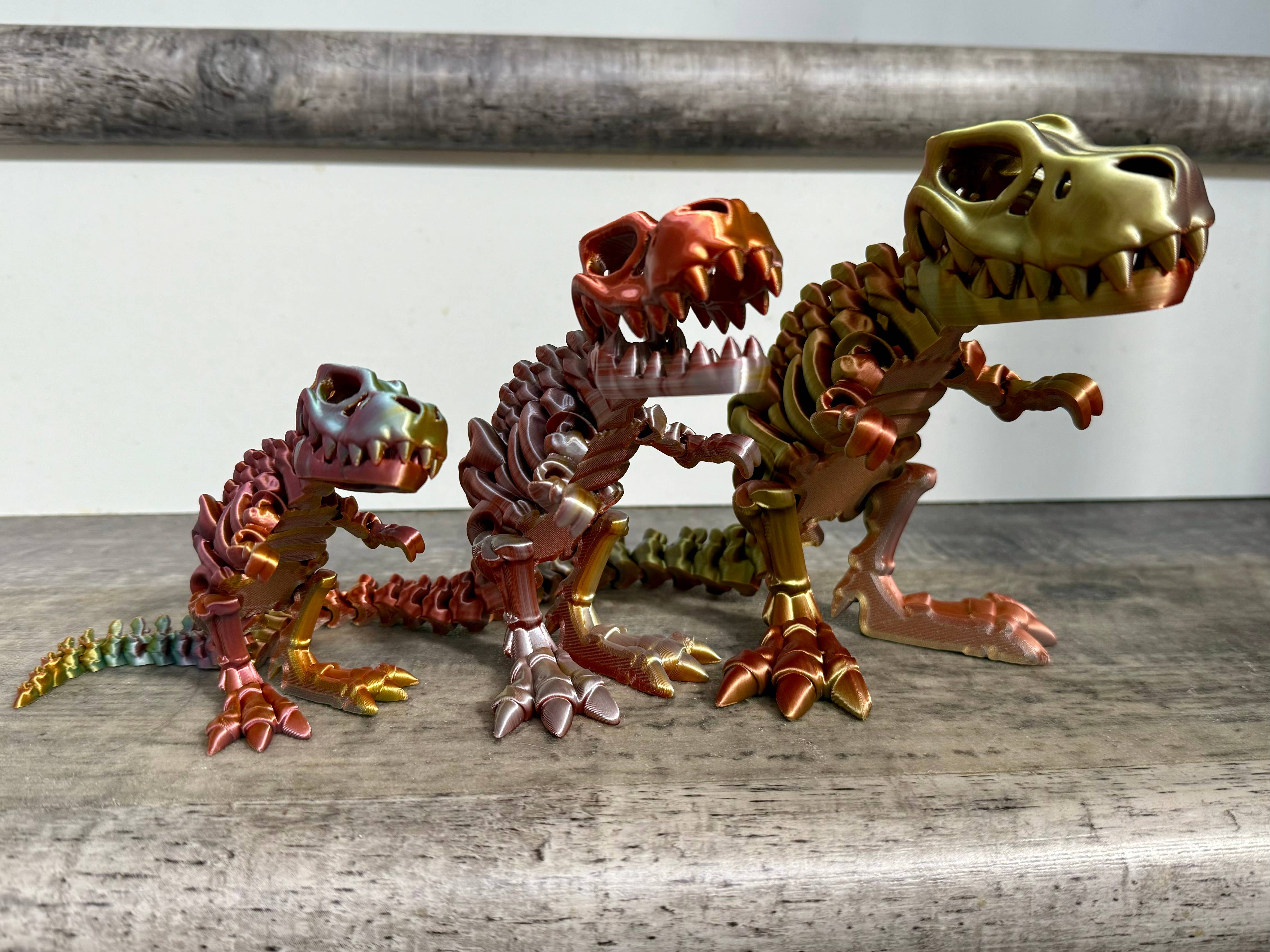 LNZ Custom Design – Brinquedo Fidget - Crianças por atacado – Esqueleto de Tyrannosaurus Rex impresso em 3D8