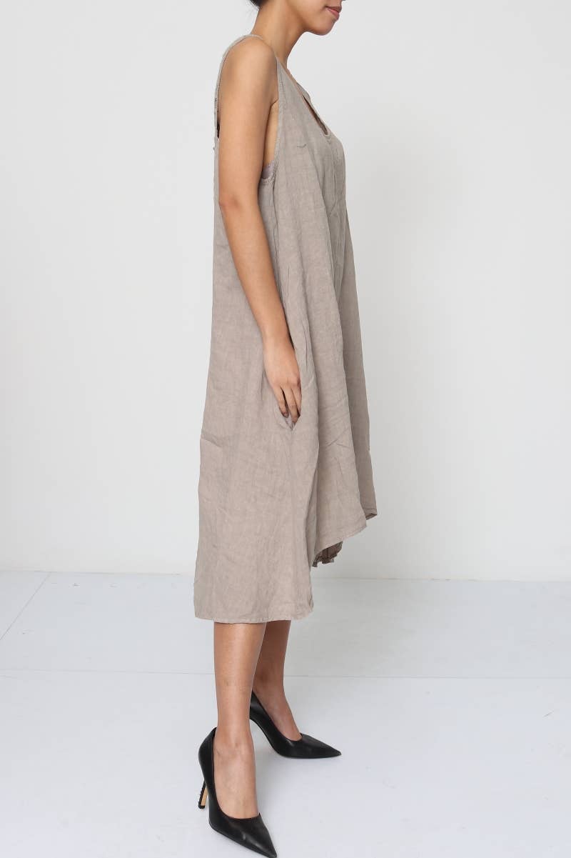 LÉA & LUC – wholesale Dress – Women's – Sleeveless long dresses in 100% Linen REF. 490810