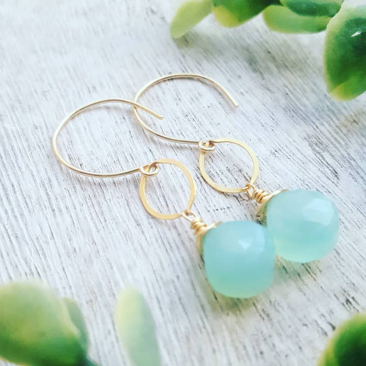 Kalcedon Dråber for engroshandel hos Agape Gems