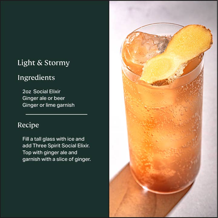 Three Spirit - Wholesale Non-Alcoholic Spirits/Wine/Beer - Social - Functional Non Alcoholic Spirit (6x16.9oz)7