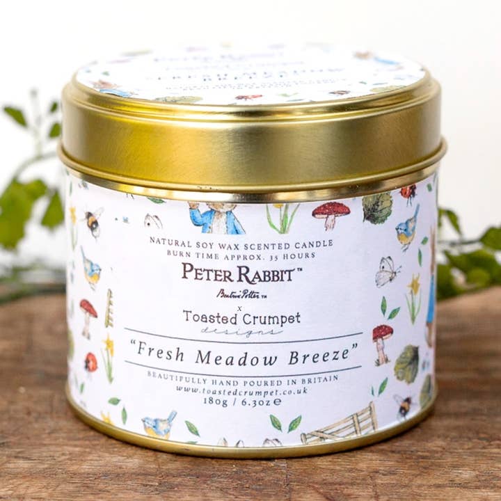Peter Rabbit "Fresh Meadow Breeze" Candle Candle in a Matt for wholesale by Toasted Crumpet