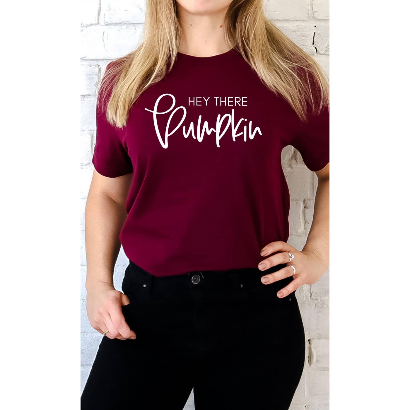 Kissed Apparel - Wholesale Screen Printed T-Shirt - Women's - Hey There Pumpkin Graphic Tee7