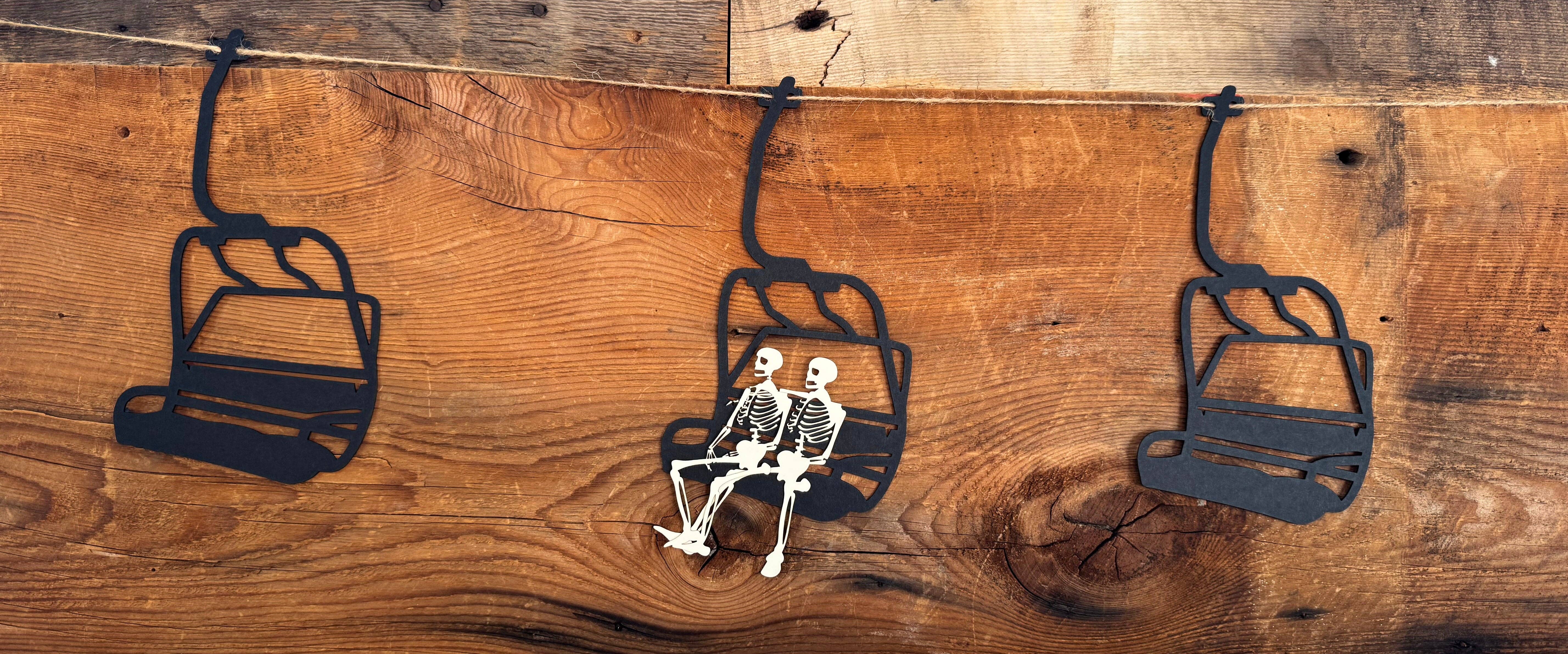 Black The Halloween Chairlift Garland for wholesale on Faire3