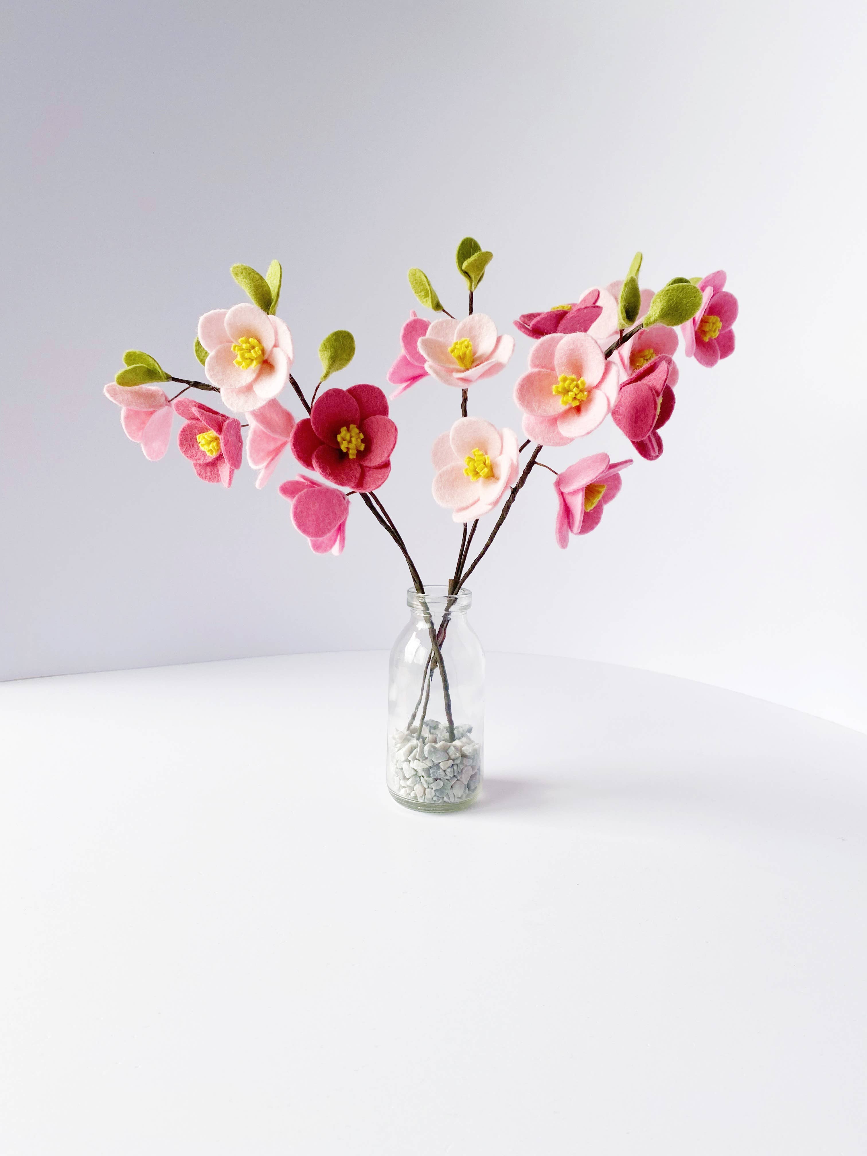 The Handmade Florist – wholesale DIY craft kit – Cherry Blossom Posy felt flower craft kit