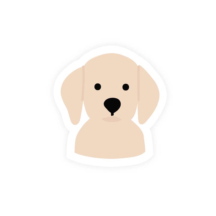 Labrador Dog Vinyl Sticker for wholesale by A Jar Of Pickles