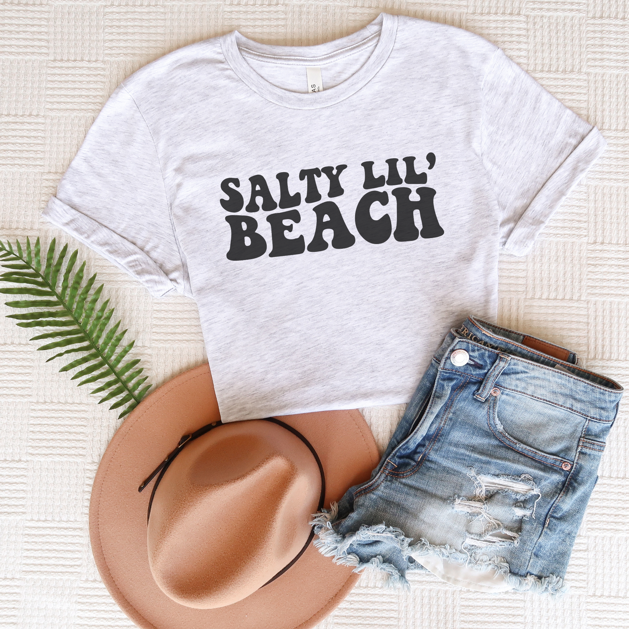Trendznmore - Modern Graphic Apparel - Wholesale Screen Printed T-Shirt - Women's - Salty Lil Beach T-Shirt3
