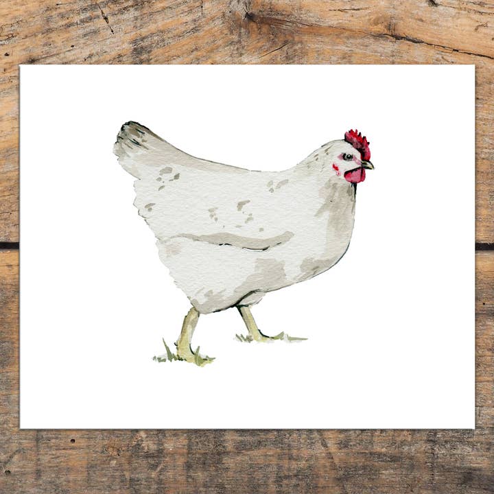 Impressão artística de frango rústico por atacado de The Cranberry Finch