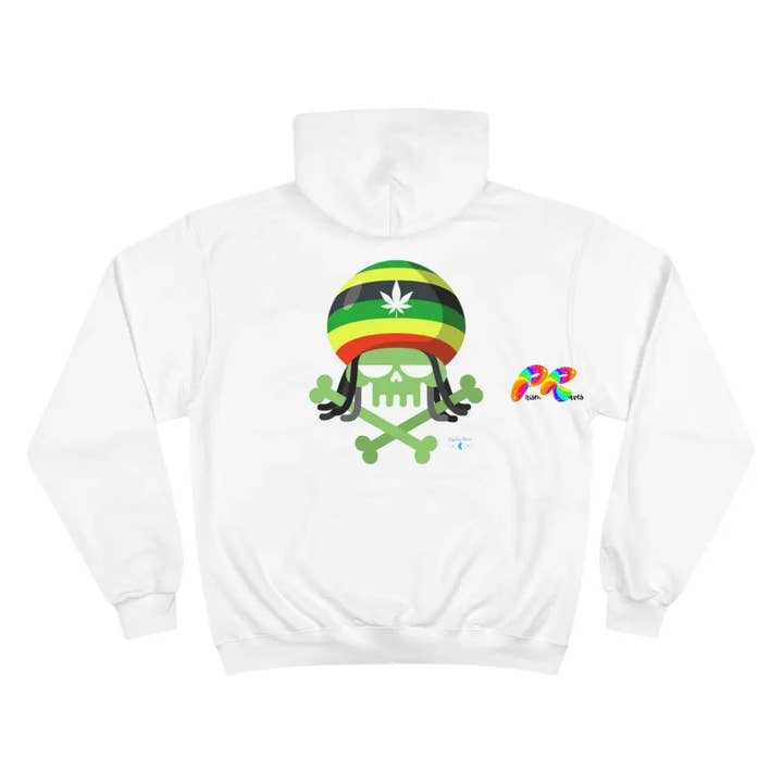 Rasta Skull Champion Hoodie for wholesale by Prism Raves