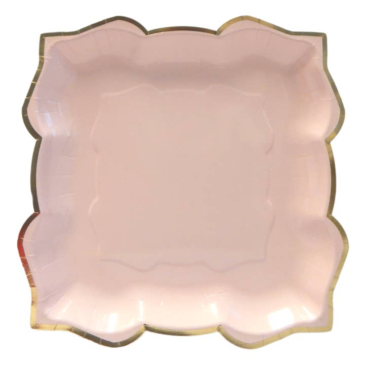 Peacock Supplies – wholesale Disposable plate – Lotus Large Party Plates (10pk) - Blush (Pink)