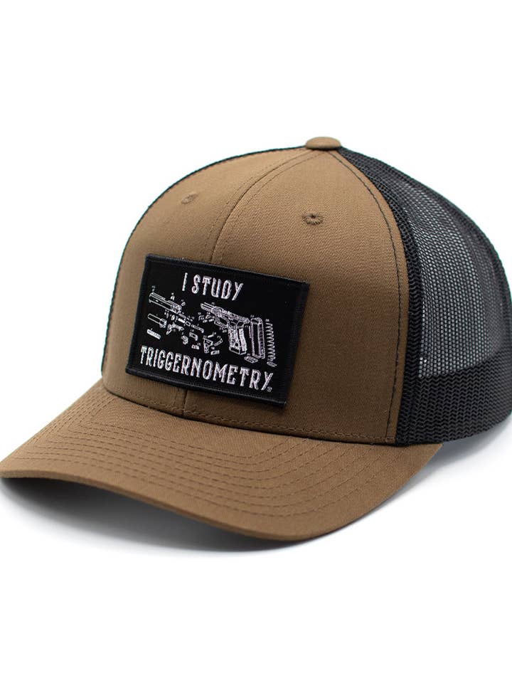I Study Triggernometry Woven Patch Hat for wholesale by Shield Republic