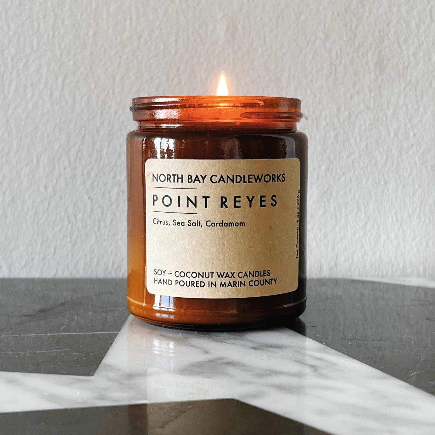 North Bay Candleworks - Wholesale Jar/Filled Candle - Point Reyes (Standard Size, 8 oz)2