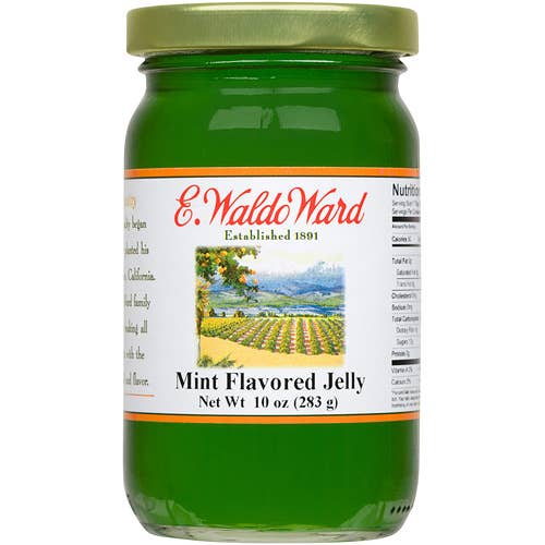 Mint Flavored Jelly - 10 oz. (283g) for wholesale by E. Waldo Ward & Son