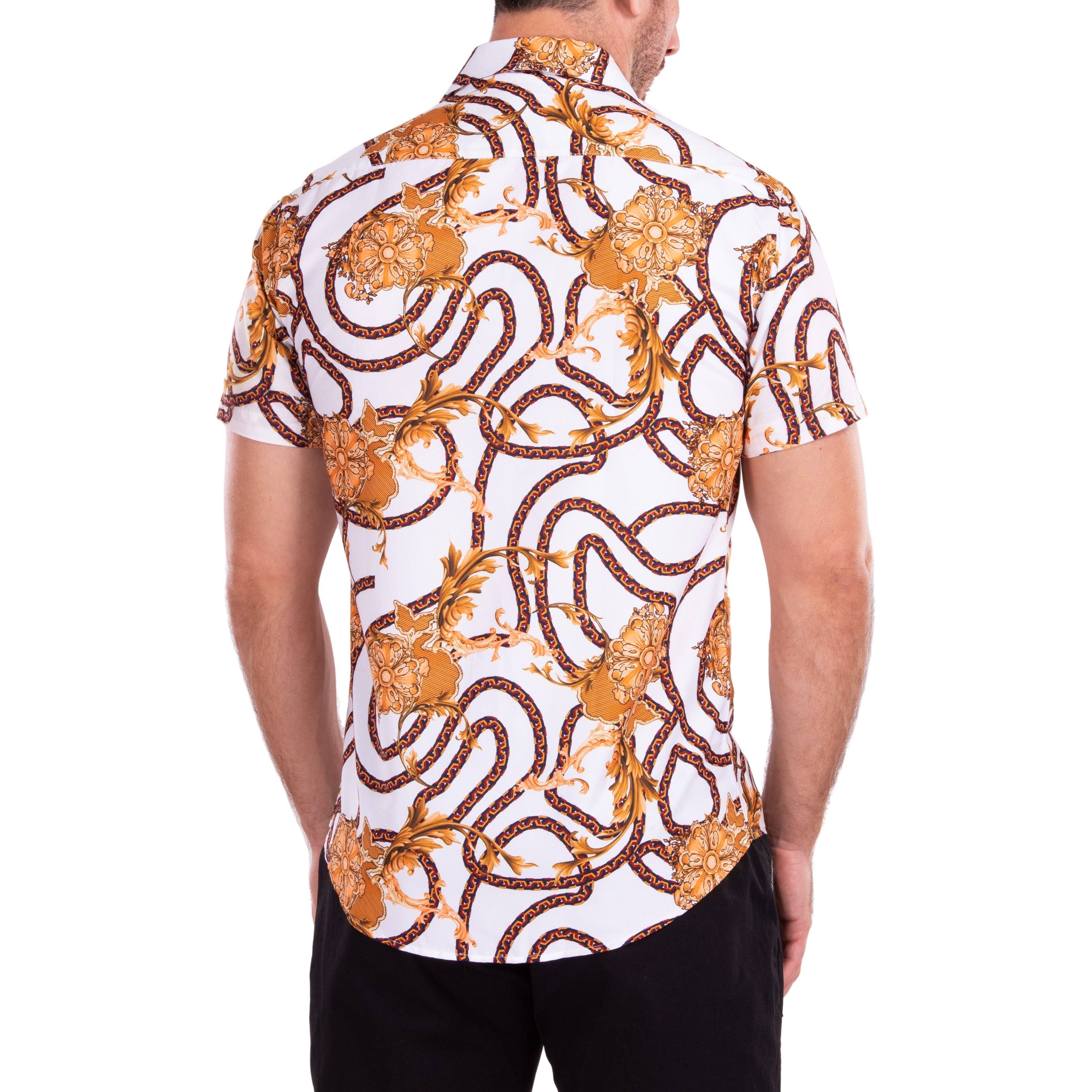 Blanco 202185 - Camisa Blanca de Manga Corta con Botones de venta al por mayor en Faire1