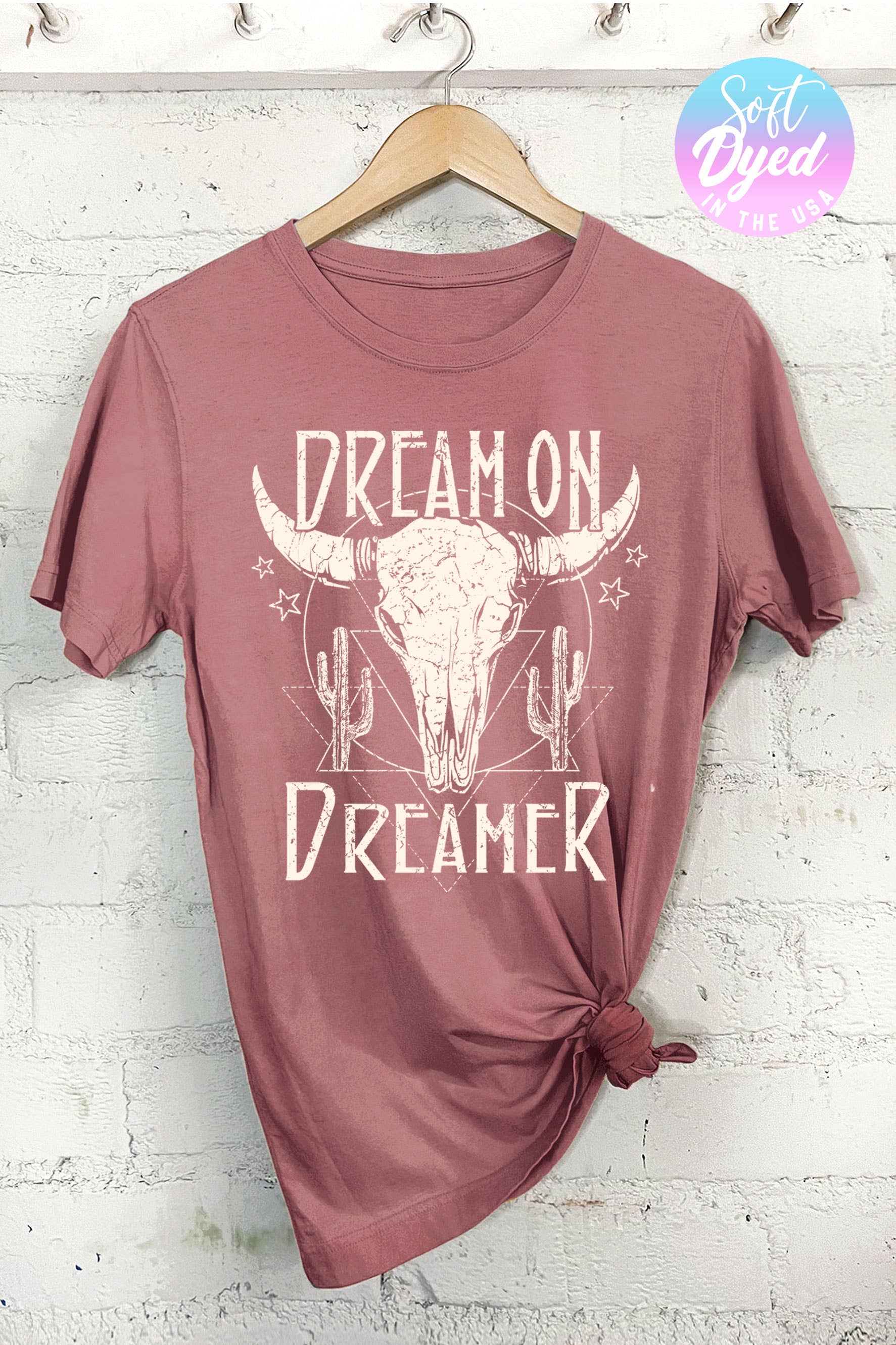 Rustee Clothing - Wholesale Screen Printed T-Shirt - Women's - DREAM ON DREAMER6