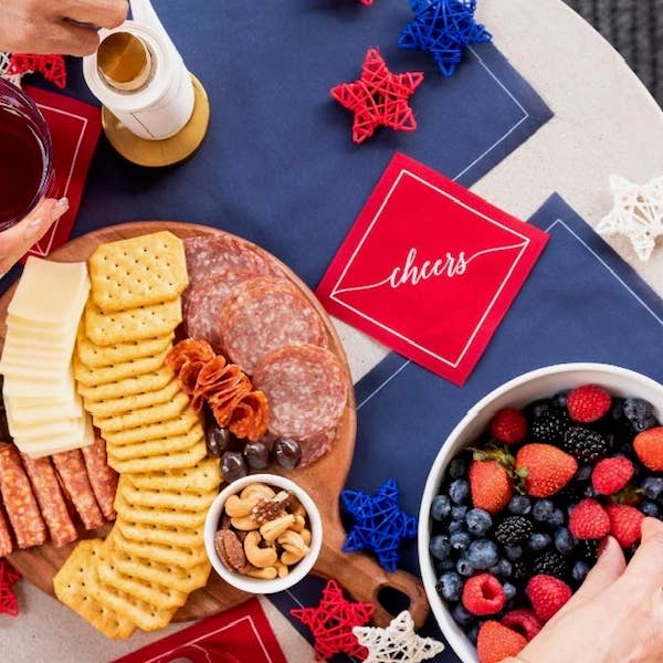 Toasting With Tara - Wholesale Disposable Napkin - The Red Carpet Cocktail Napkin Roll