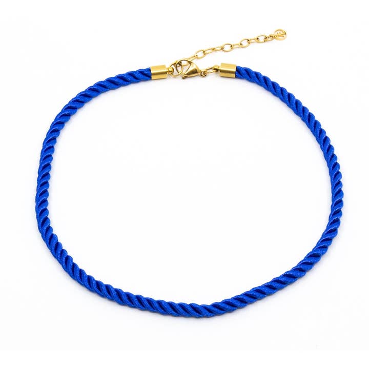 Rope Halsband 40cm Blå for wholesale by 7East