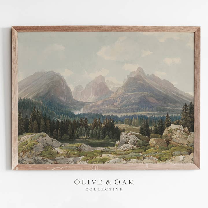 265. MOUNTAIN VISTA/Art mural/Impression artistique/Œuvre d'art pour la vente par Olive & Oak Collective