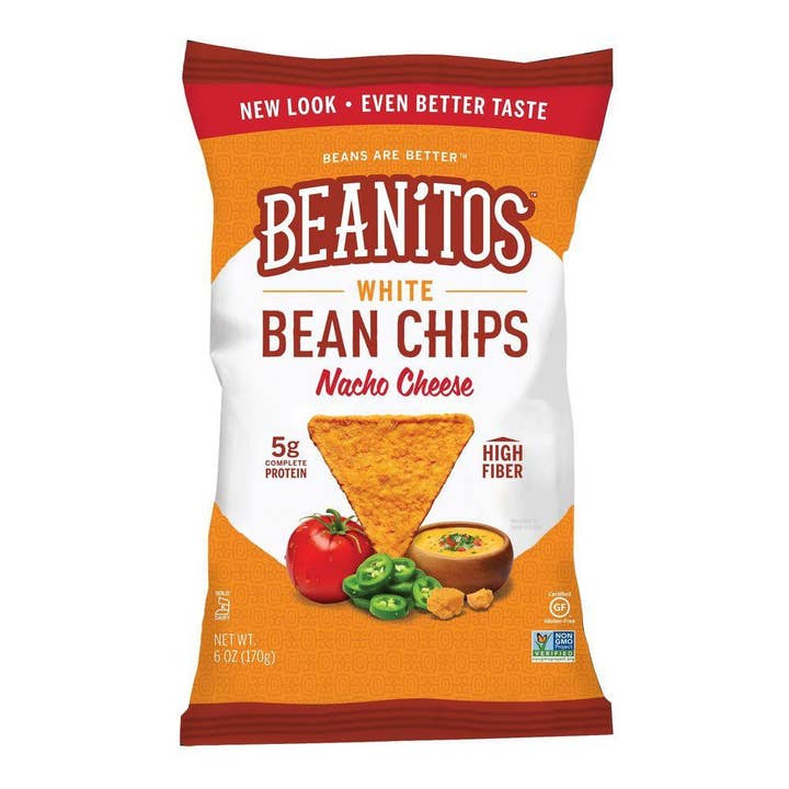 Beanitos White bean Nacho Cheese Chip, 6 OZ for wholesale by KeHE Distributors, LLC